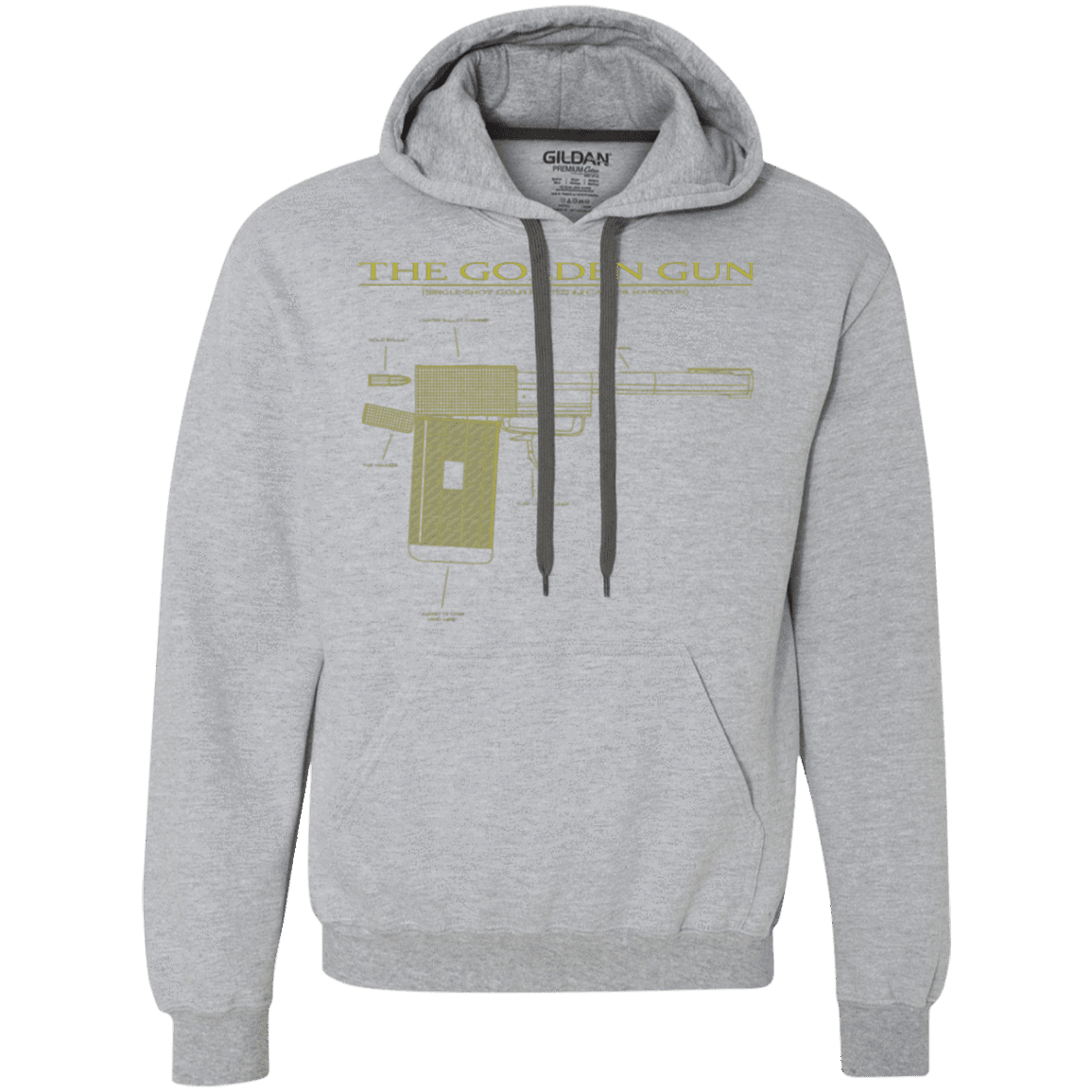 Sweatshirts Sport Grey / S The Golden Gun Premium Fleece Hoodie