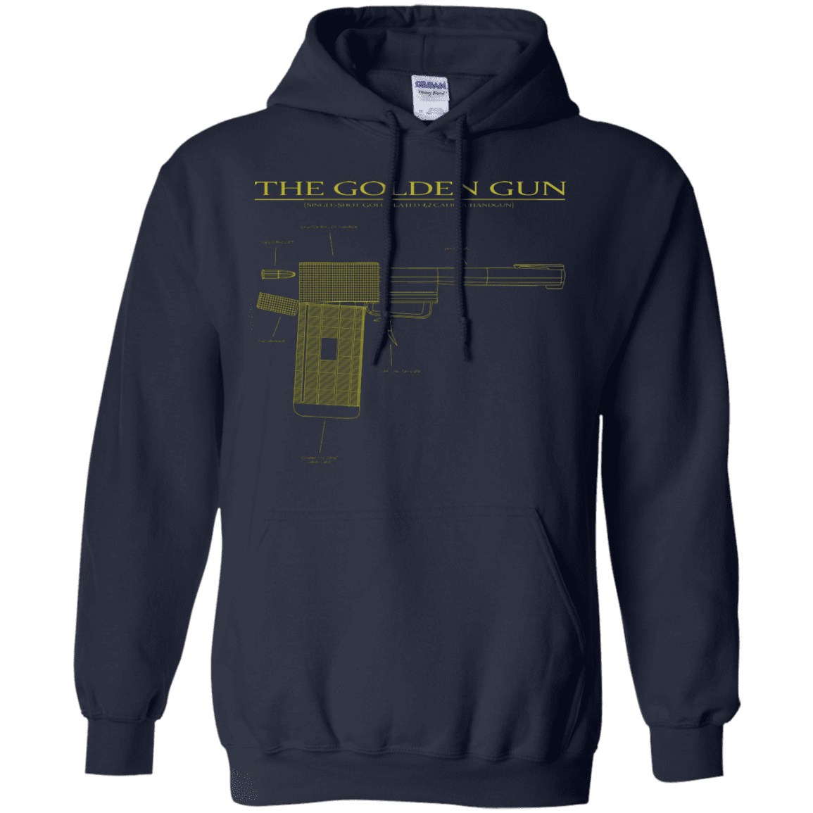 Sweatshirts Navy / S The Golden Gun Pullover Hoodie