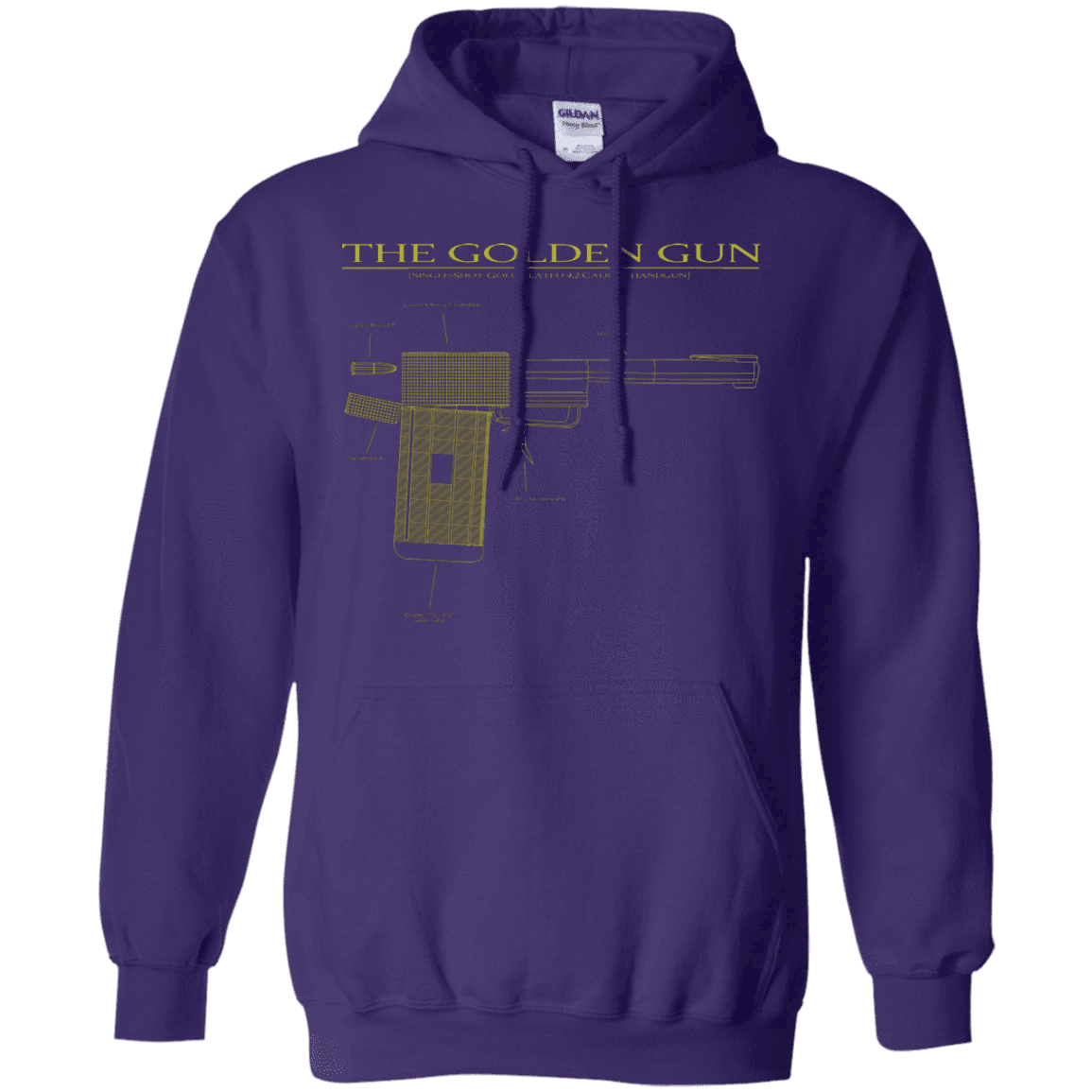 Sweatshirts Purple / S The Golden Gun Pullover Hoodie