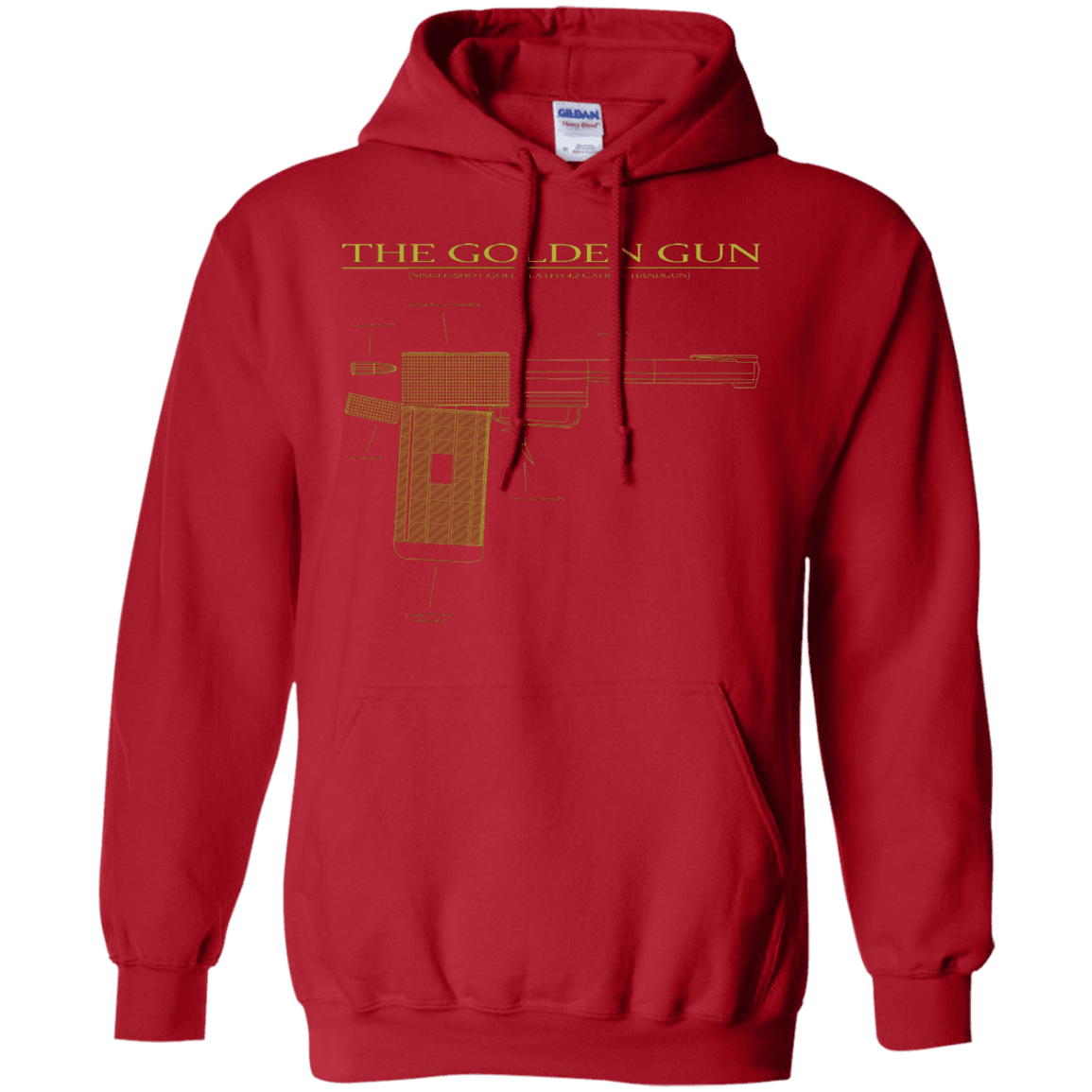 Sweatshirts Red / S The Golden Gun Pullover Hoodie