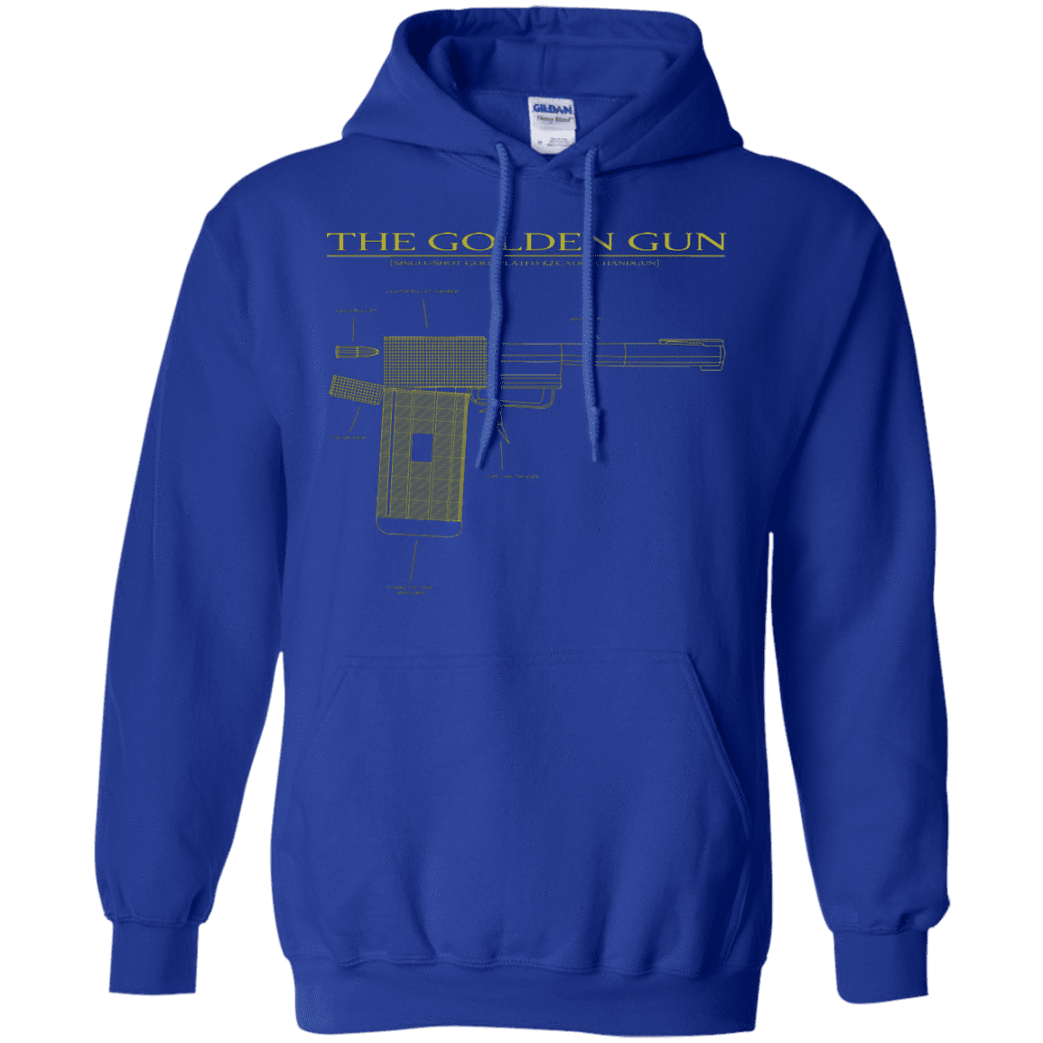 Sweatshirts Royal / S The Golden Gun Pullover Hoodie