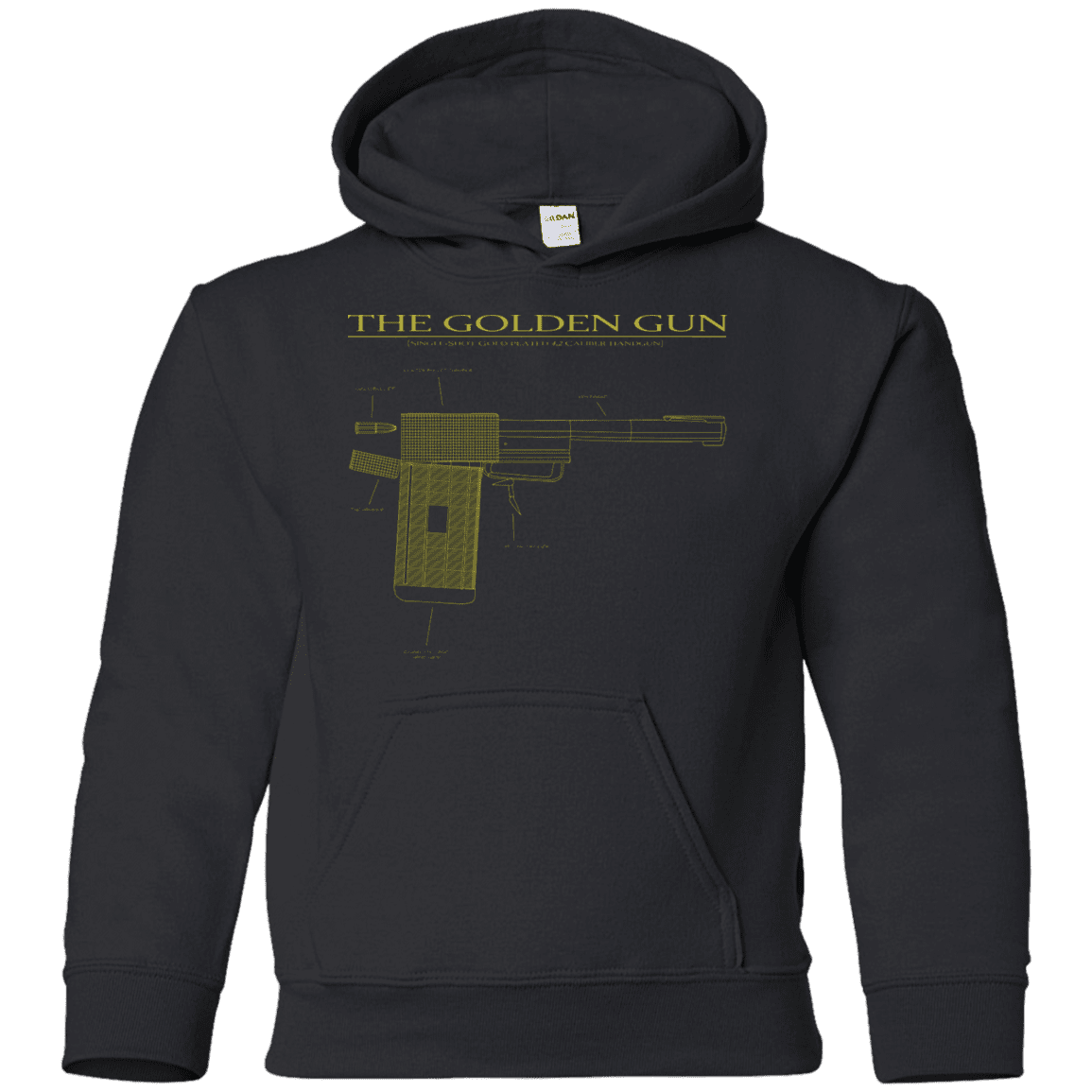 Sweatshirts Black / YS The Golden Gun Youth Hoodie