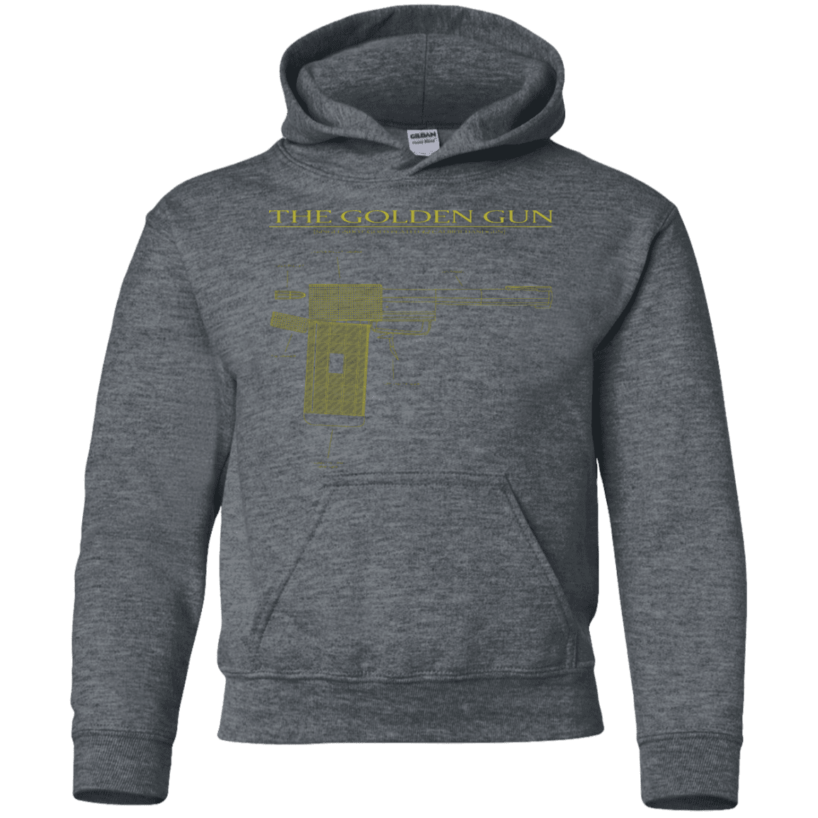 Sweatshirts Dark Heather / YS The Golden Gun Youth Hoodie