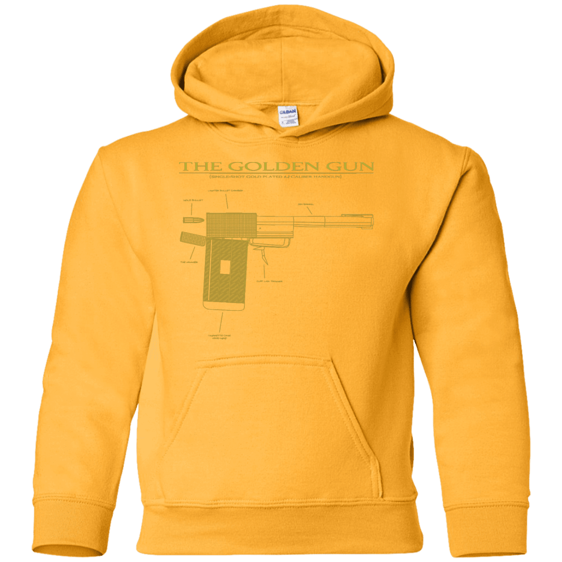 Sweatshirts Gold / YS The Golden Gun Youth Hoodie