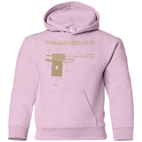 Sweatshirts Light Pink / YS The Golden Gun Youth Hoodie