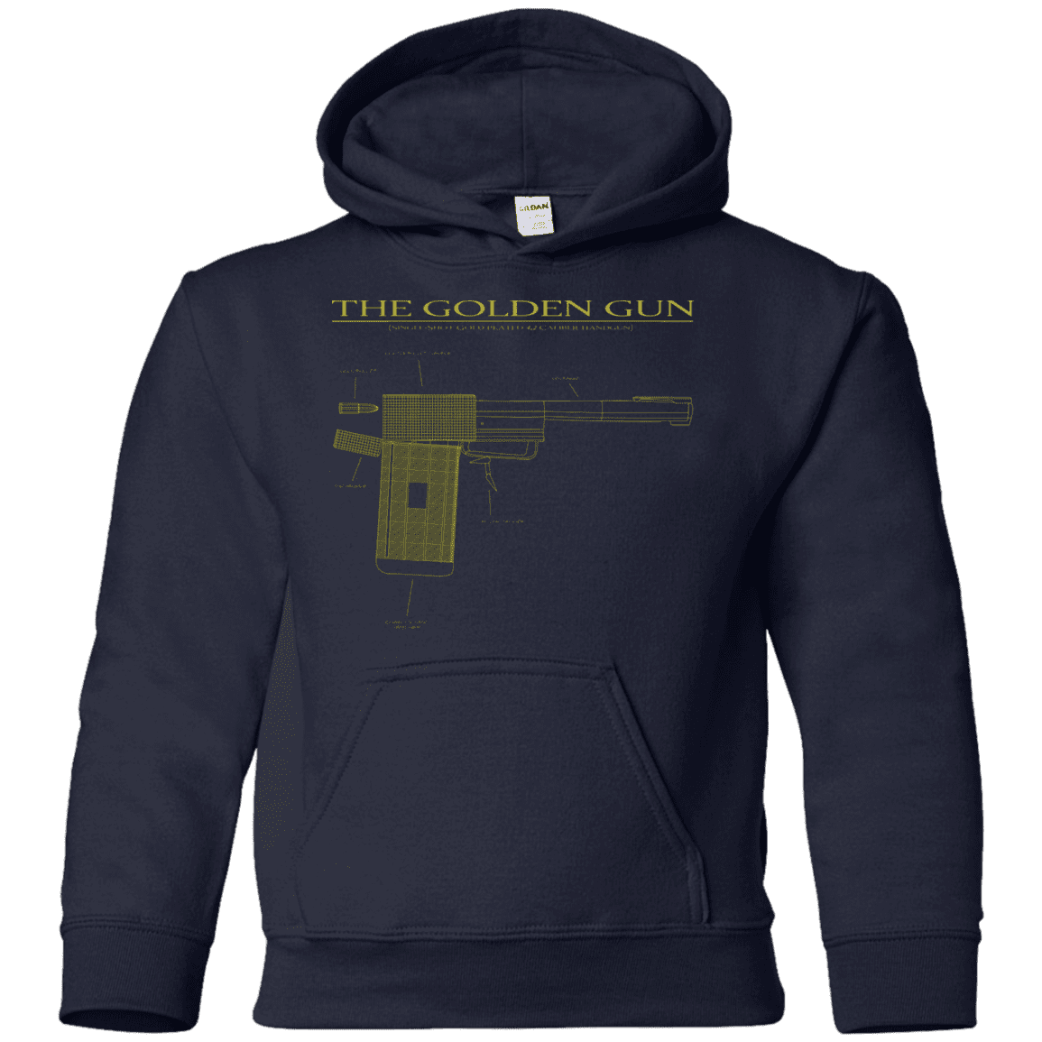 Sweatshirts Navy / YS The Golden Gun Youth Hoodie