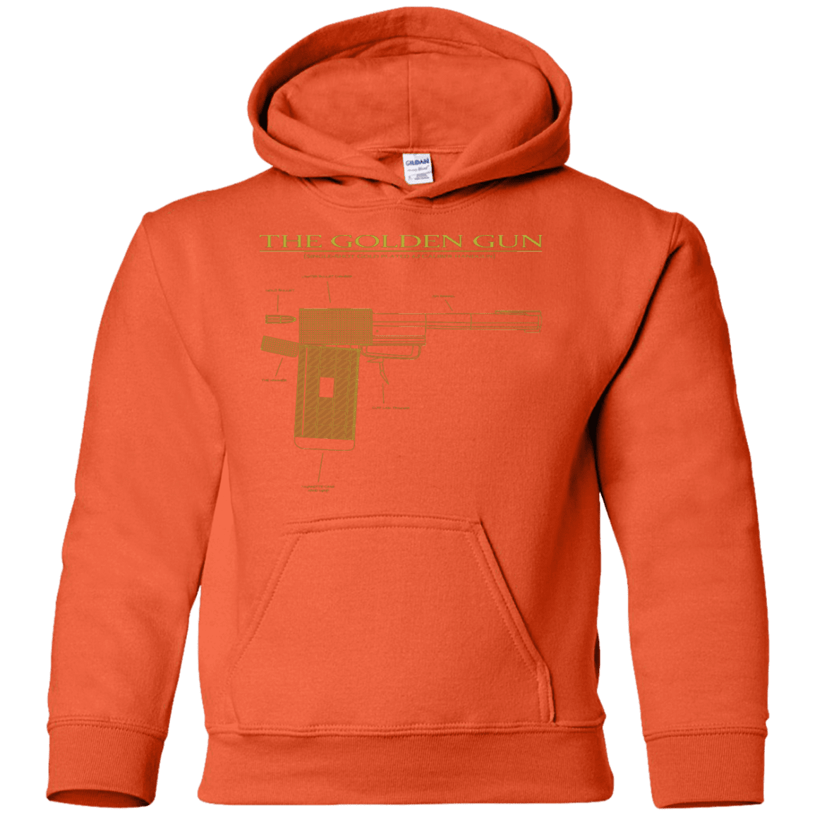 Sweatshirts Orange / YS The Golden Gun Youth Hoodie