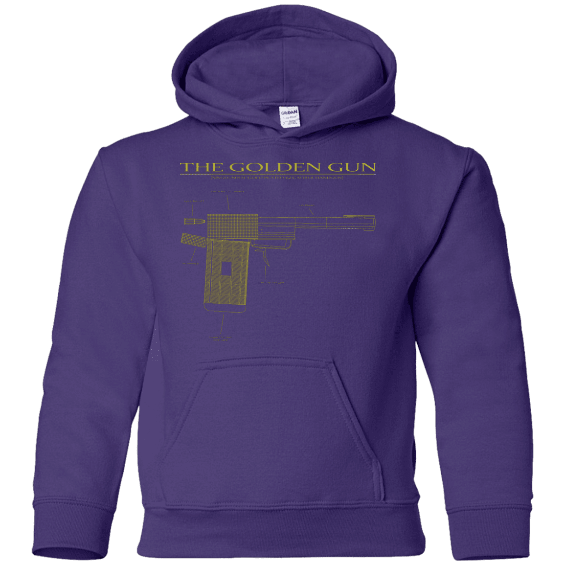 Sweatshirts Purple / YS The Golden Gun Youth Hoodie