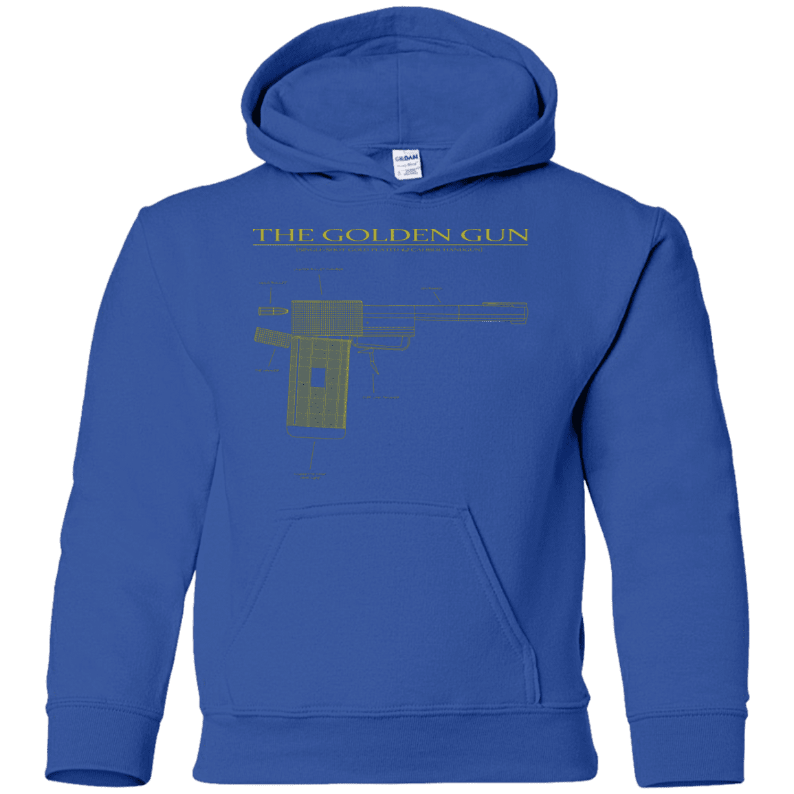 Sweatshirts Royal / YS The Golden Gun Youth Hoodie