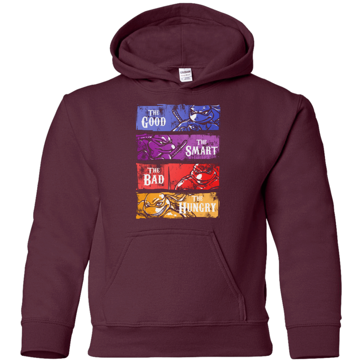 Sweatshirts Maroon / YS The Good, Bad, Smart and Hungry Youth Hoodie