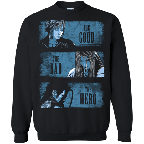 Sweatshirts Black / Small The Good the Bad and the Hero Crewneck Sweatshirt