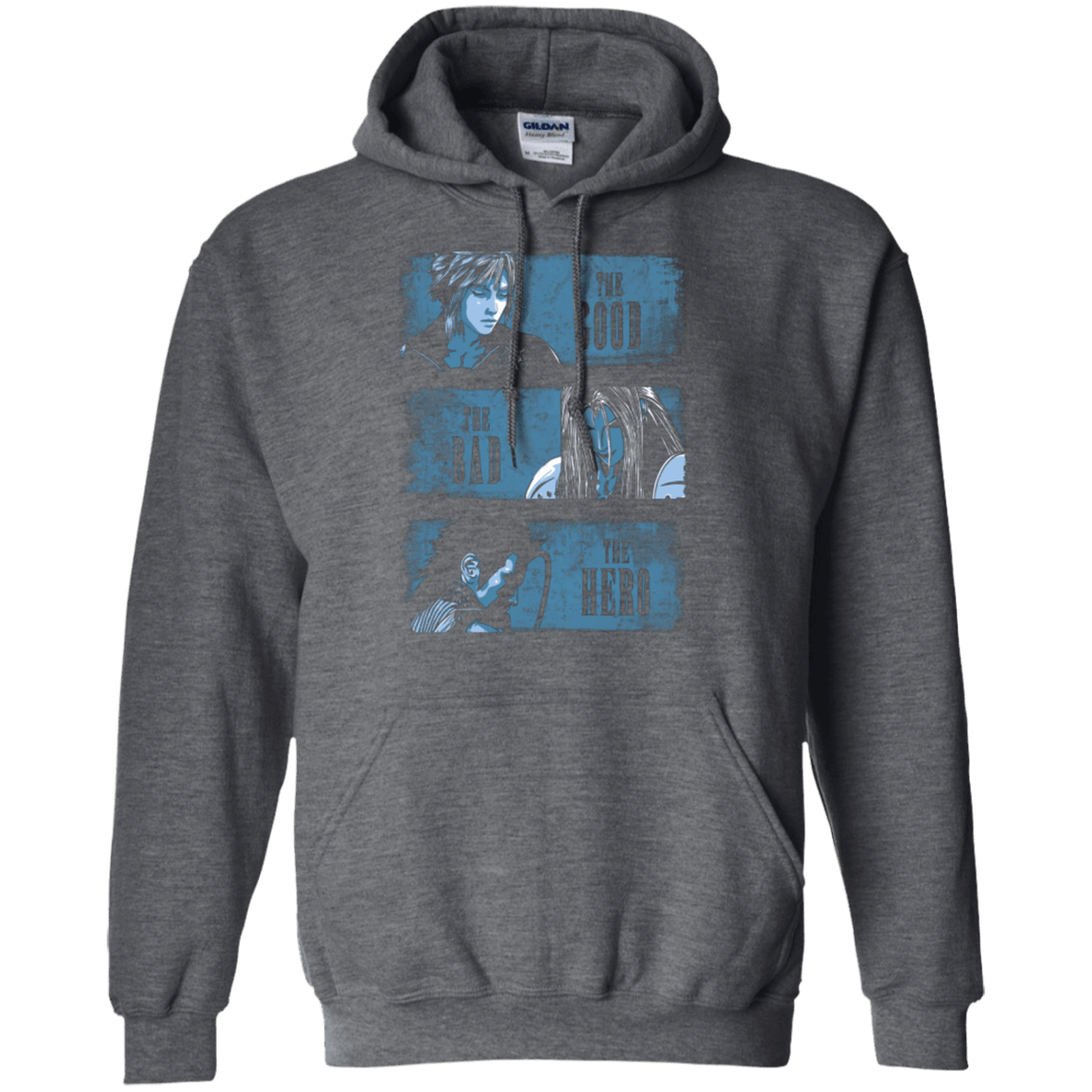Sweatshirts Dark Heather / Small The Good the Bad and the Hero Pullover Hoodie