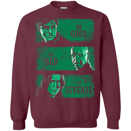 Sweatshirts Maroon / Small The Good the Bad and the Severus Crewneck Sweatshirt