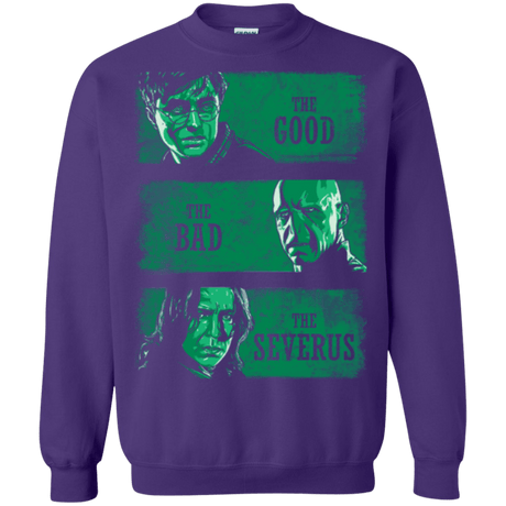 Sweatshirts Purple / Small The Good the Bad and the Severus Crewneck Sweatshirt