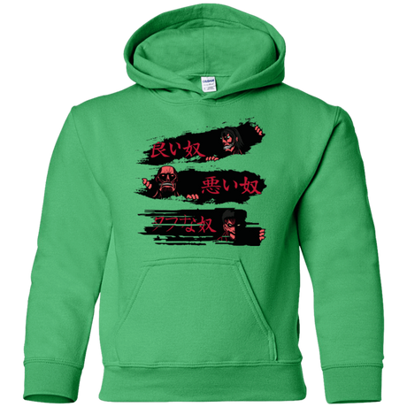 Sweatshirts Irish Green / YS The Good The Bad And The Tough Youth Hoodie