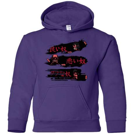 Sweatshirts Purple / YS The Good The Bad And The Tough Youth Hoodie