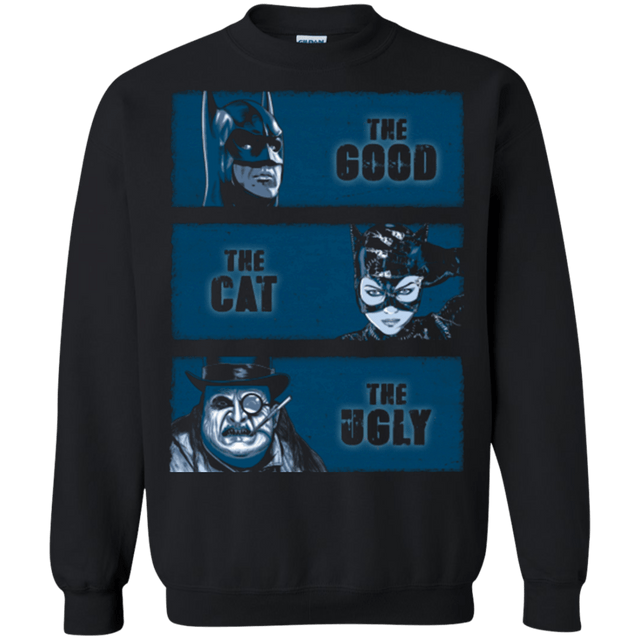 Sweatshirts Black / Small The Good the Cat and the Ugly Crewneck Sweatshirt
