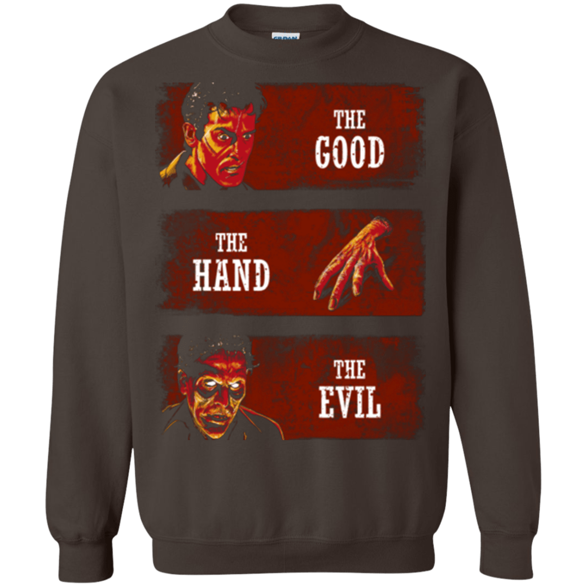 Sweatshirts Dark Chocolate / Small The Good the Hand and the Evil Crewneck Sweatshirt