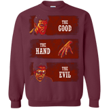 Sweatshirts Maroon / Small The Good the Hand and the Evil Crewneck Sweatshirt