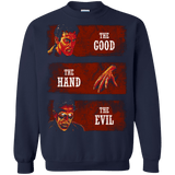 Sweatshirts Navy / Small The Good the Hand and the Evil Crewneck Sweatshirt