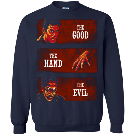 Sweatshirts Navy / Small The Good the Hand and the Evil Crewneck Sweatshirt
