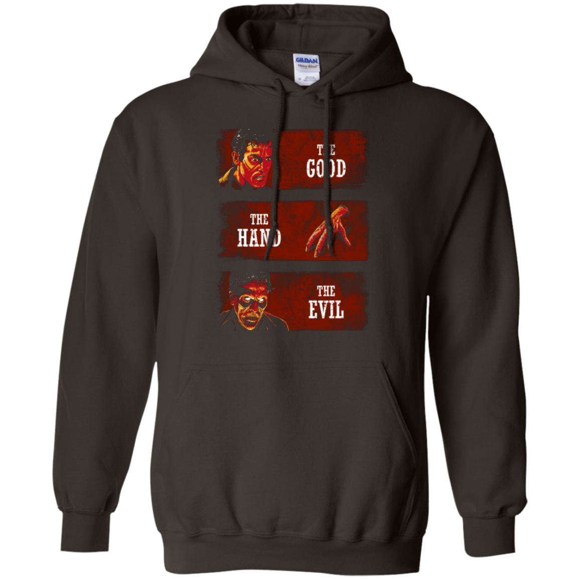 Sweatshirts Dark Chocolate / Small The Good the Hand and the Evil Pullover Hoodie