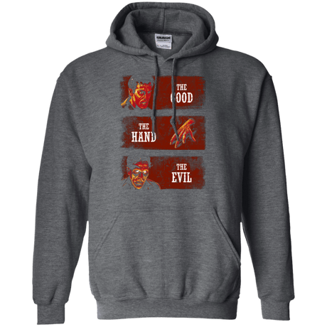 Sweatshirts Dark Heather / Small The Good the Hand and the Evil Pullover Hoodie