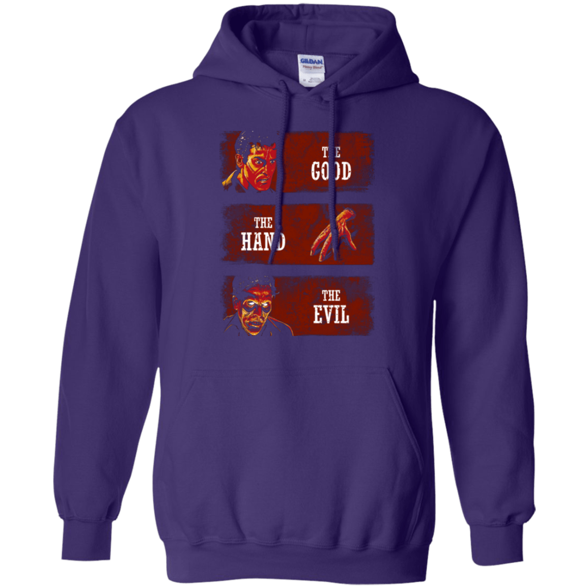 Sweatshirts Purple / Small The Good the Hand and the Evil Pullover Hoodie