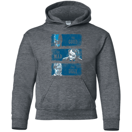 Sweatshirts Dark Heather / YS The Good the Mad and the Ugly Youth Hoodie