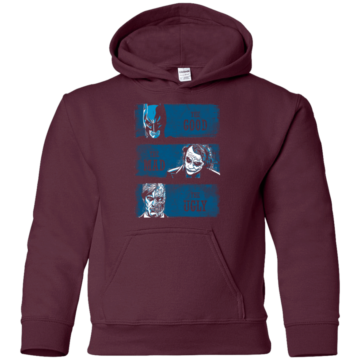 Sweatshirts Maroon / YS The Good the Mad and the Ugly Youth Hoodie
