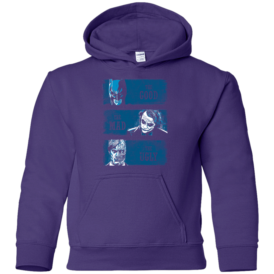 Sweatshirts Purple / YS The Good the Mad and the Ugly Youth Hoodie