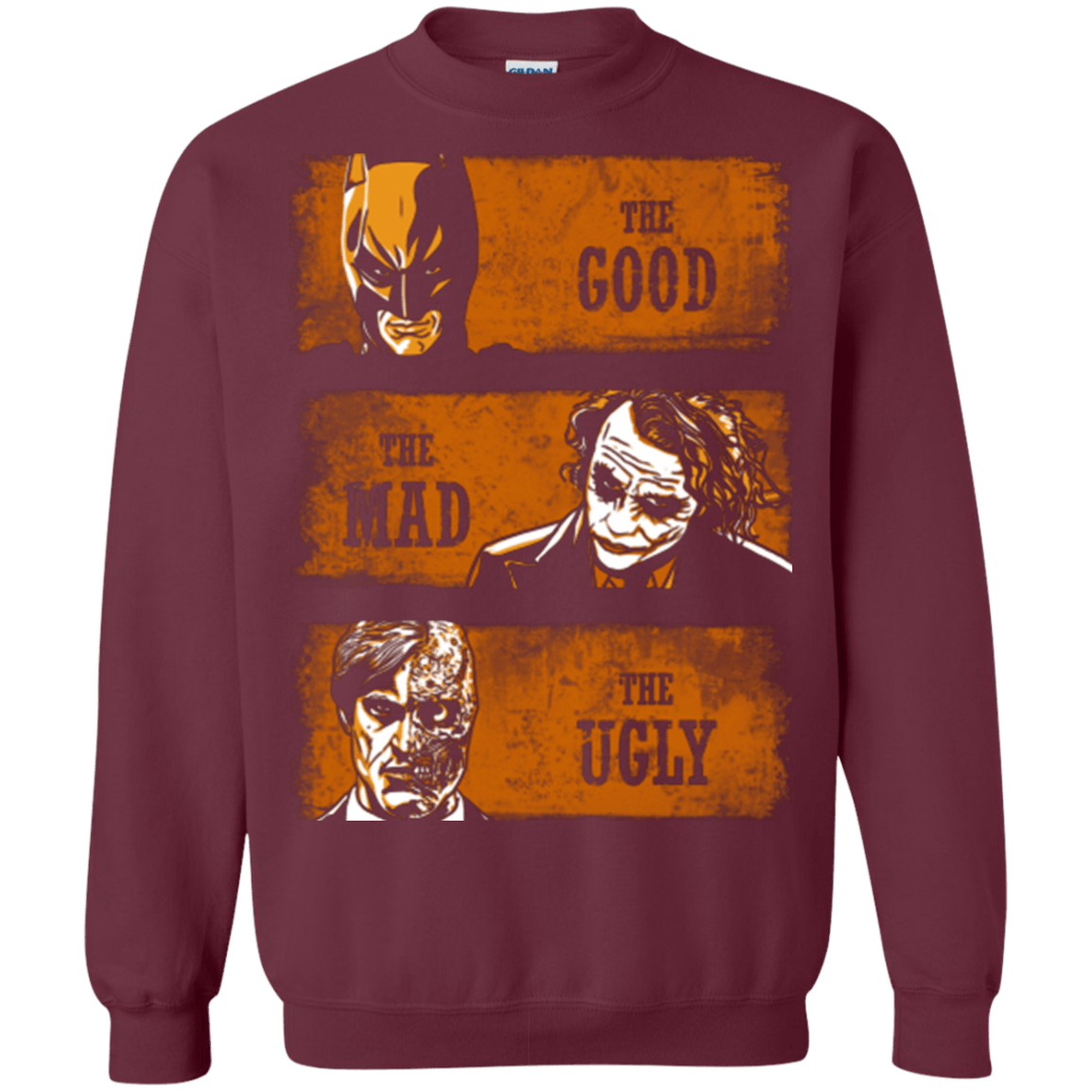 Sweatshirts Maroon / Small The Good the Mad and the Ugly2 Crewneck Sweatshirt