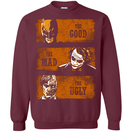 Sweatshirts Maroon / Small The Good the Mad and the Ugly2 Crewneck Sweatshirt