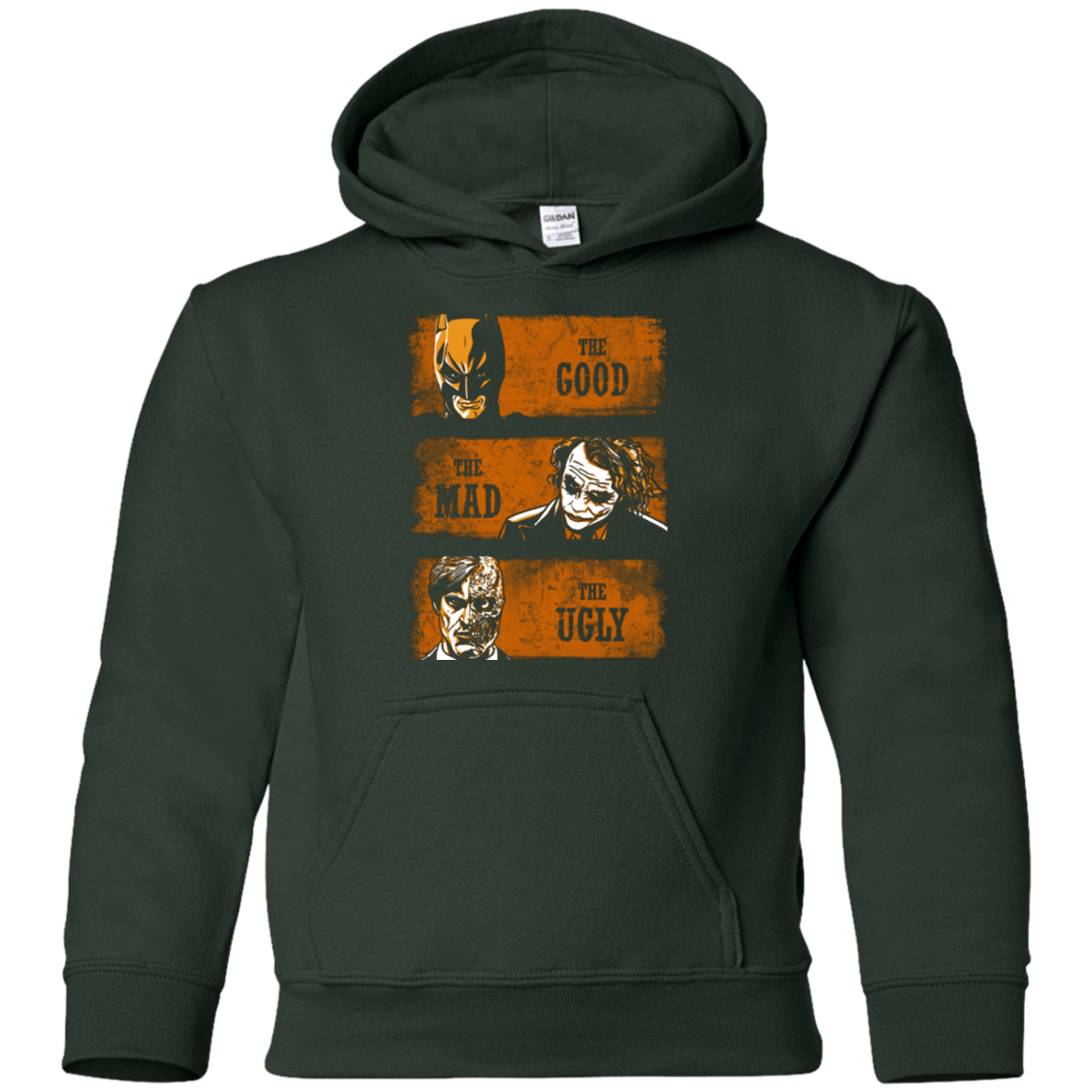 Sweatshirts Forest Green / YS The Good the Mad and the Ugly2 Youth Hoodie