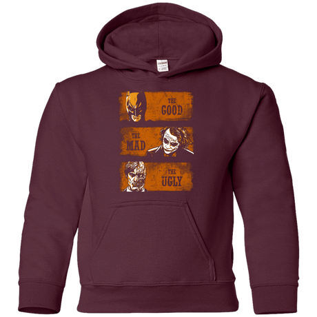 Sweatshirts Maroon / YS The Good the Mad and the Ugly2 Youth Hoodie