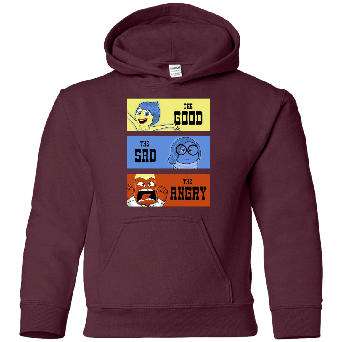 Sweatshirts Maroon / YS The Good, the Sad & the Angry Youth Hoodie