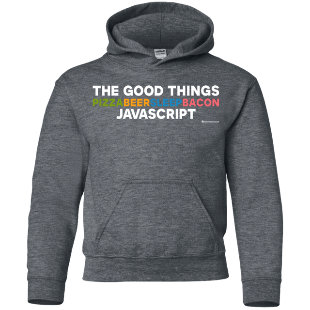 Sweatshirts Dark Heather / YS The Good Things Youth Hoodie
