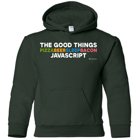 Sweatshirts Forest Green / YS The Good Things Youth Hoodie