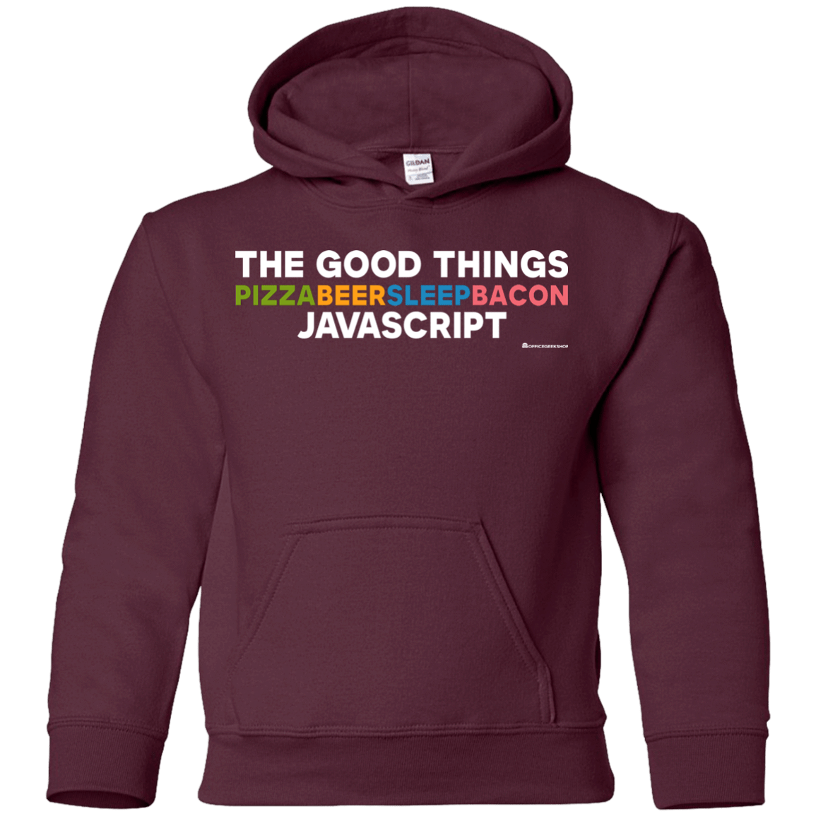 Sweatshirts Maroon / YS The Good Things Youth Hoodie