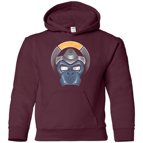 Sweatshirts Maroon / YS The Gorilla Youth Hoodie