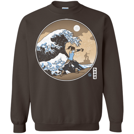 Sweatshirts Dark Chocolate / Small The Great Wave of Republic City Crewneck Sweatshirt