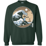 Sweatshirts Forest Green / Small The Great Wave of Republic City Crewneck Sweatshirt