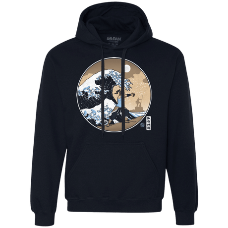 Sweatshirts Navy / Small The Great Wave of Republic City Premium Fleece Hoodie