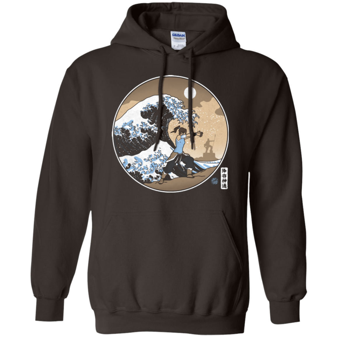 Sweatshirts Dark Chocolate / Small The Great Wave of Republic City Pullover Hoodie