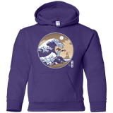 Sweatshirts Purple / YS The Great Wave of Republic City Youth Hoodie