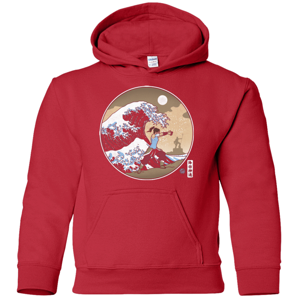 Sweatshirts Red / YS The Great Wave of Republic City Youth Hoodie