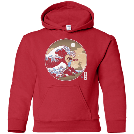 Sweatshirts Red / YS The Great Wave of Republic City Youth Hoodie