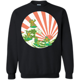 Sweatshirts Black / S The Great Wave Off Cowabunga Crewneck Sweatshirt