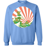 Sweatshirts Carolina Blue / S The Great Wave Off Cowabunga Crewneck Sweatshirt