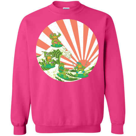 Sweatshirts Heliconia / S The Great Wave Off Cowabunga Crewneck Sweatshirt